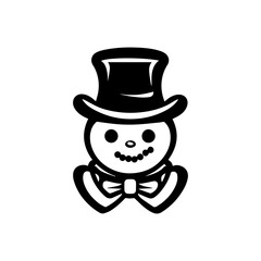 snowman icon. Vector concept illustration for design.