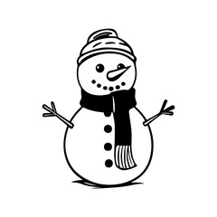 snowman icon. Vector concept illustration for design.