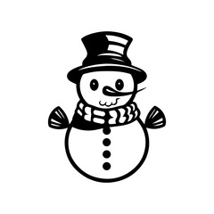 snowman icon. Vector concept illustration for design.