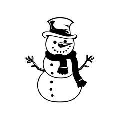 snowman icon. Vector concept illustration for design.