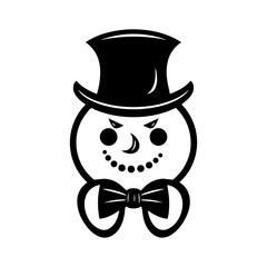 snowman icon. Vector concept illustration for design.