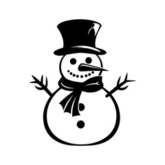 snowman icon. Vector concept illustration for design.