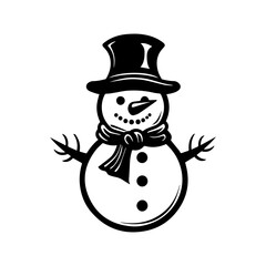 snowman icon. Vector concept illustration for design.
