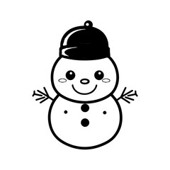 snowman icon. Vector concept illustration for design.