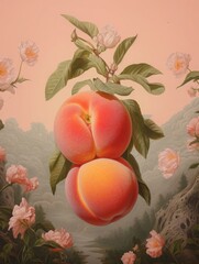 Obraz na płótnie Canvas minimalism. texture Peach Fuzz colors. color of the year. pink vintage pattern. background pastel.