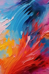 Multicolored abstract paint background