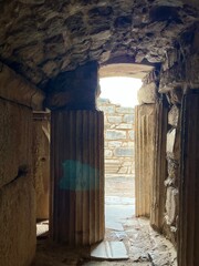 Elements of ancient architecture and ruins of Ephesus, Izmir. 