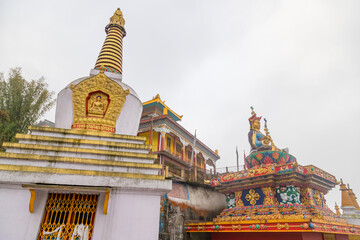 Sandup Targeling Sherpa Buddist Monastry located at sonada near Darjeeling in the state of West Bengal, India.