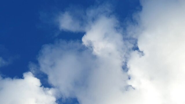 beautiful clouds in a blue sky time-lapse
