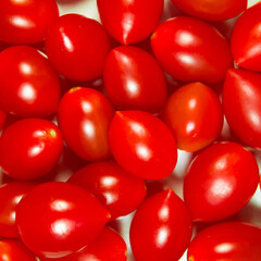 closeup of a group of cherry tomatoes