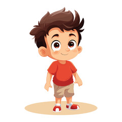 Little cartoon boy illustration