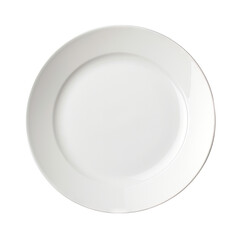 transparent background, isolated empty plate.