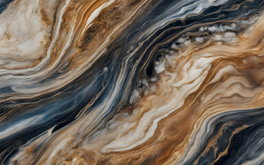 Abstract marble stone granite painting texture on canvas, waves swirls splashes lines