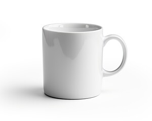 White Tea Mug Mockup Isolated on White Background