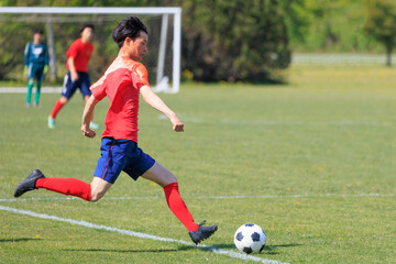 Obraz premium サッカー フットボール