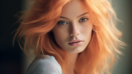 girl with trendy hair color 2024