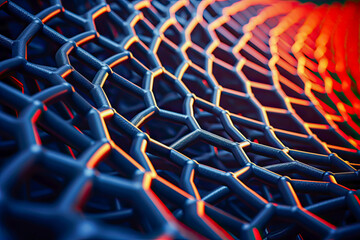 drone-view of carbon nanotube energy - obrazy, fototapety, plakaty