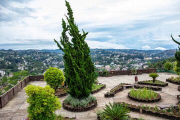Garden in a square with panoramic views of the city of Campos do Jordão