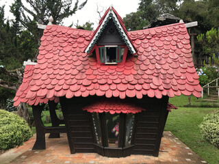 Fairytale children's house in a garden park in Campos do Jordao