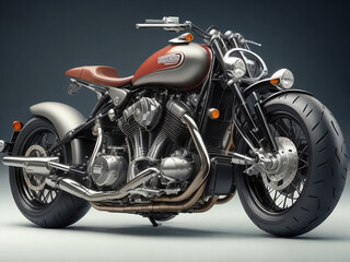 Cool classic big motorbike