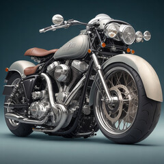 Cool classic big motorbike