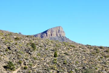 Extreme terrain in the arid mountains