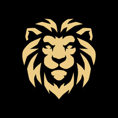 LION HEAD MASCOT LOGO TEMPLATE