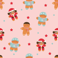 Hand drawn christmas pattern design