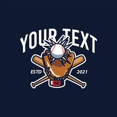 Baseball ball vector art t-shirt design.