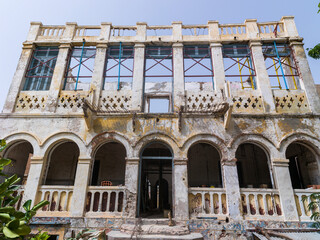 l'ancien consulat de Belgique dans la vieille ville de Saint Louis du Sénégal en Afrique...