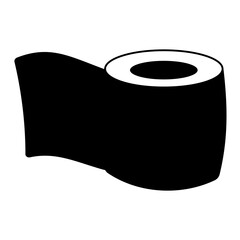 toilet paper hygiene intimate towel icon element