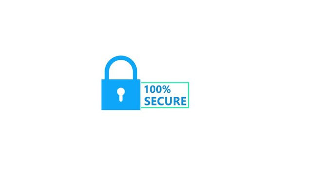 animated security icon, lock icon