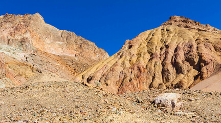 Fototapeta na wymiar The Multi-Colored Mountains of Artist's Palette, Death Valley National Park, California, USA