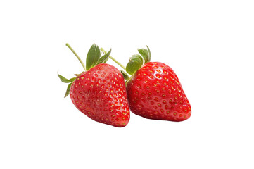 strawberry on transparent background for graphic use