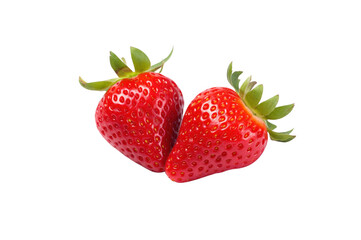strawberry on transparent background for graphic use