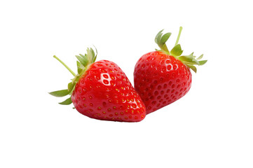 strawberry on transparent background for graphic use
