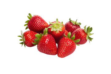 strawberry on transparent background for graphic use