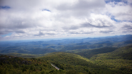 clouds over the mountains