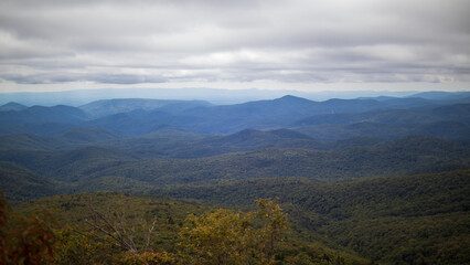 view of the mountains