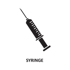 Syringe icon. medical symbol, Syringe icon for banners, vector flat trendy style illustration..eps