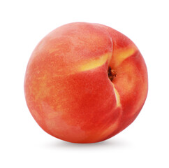 Fototapeta premium Delicious fresh ripe peach isolated on white