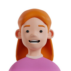 Cultural ethnic 3d people avatar template