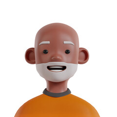 Cultural ethnic 3d people avatar template