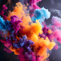 Obraz premium abstract colourfull smoke