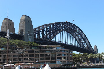 The Sydney Harbour Bridge as seen from circular quay