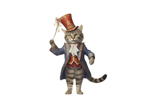 Tabby_Cat_short_hair_smiling_wearing_a_New_Years