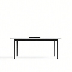 desk on isolated white background