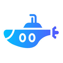 Fototapeta premium submarine Gradient icon