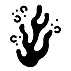 Obraz premium coral Solid icon
