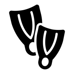 flippers Solid icon